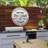 Custom Backyard Metal Sign Bar and Grill BBQ Signs Outdoor Decor 2