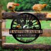 Custom Chicken Farm Metal Sign Chicken Coop Sign Farmhouse Decor 3