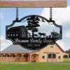 Custom Farmhouse Sign Horse Metal Ranch Sign Outsite Barn Country 2