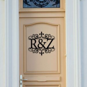 Custom Metal Initial Signs for House Elegant Metal Door Signs 1