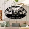 Custom Name Poolside Metal Sign for Pool Bar Patio Decor 6