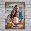 Custom Photo Metal Sign Personalized Family Picture Rusty Vintage Wall Art