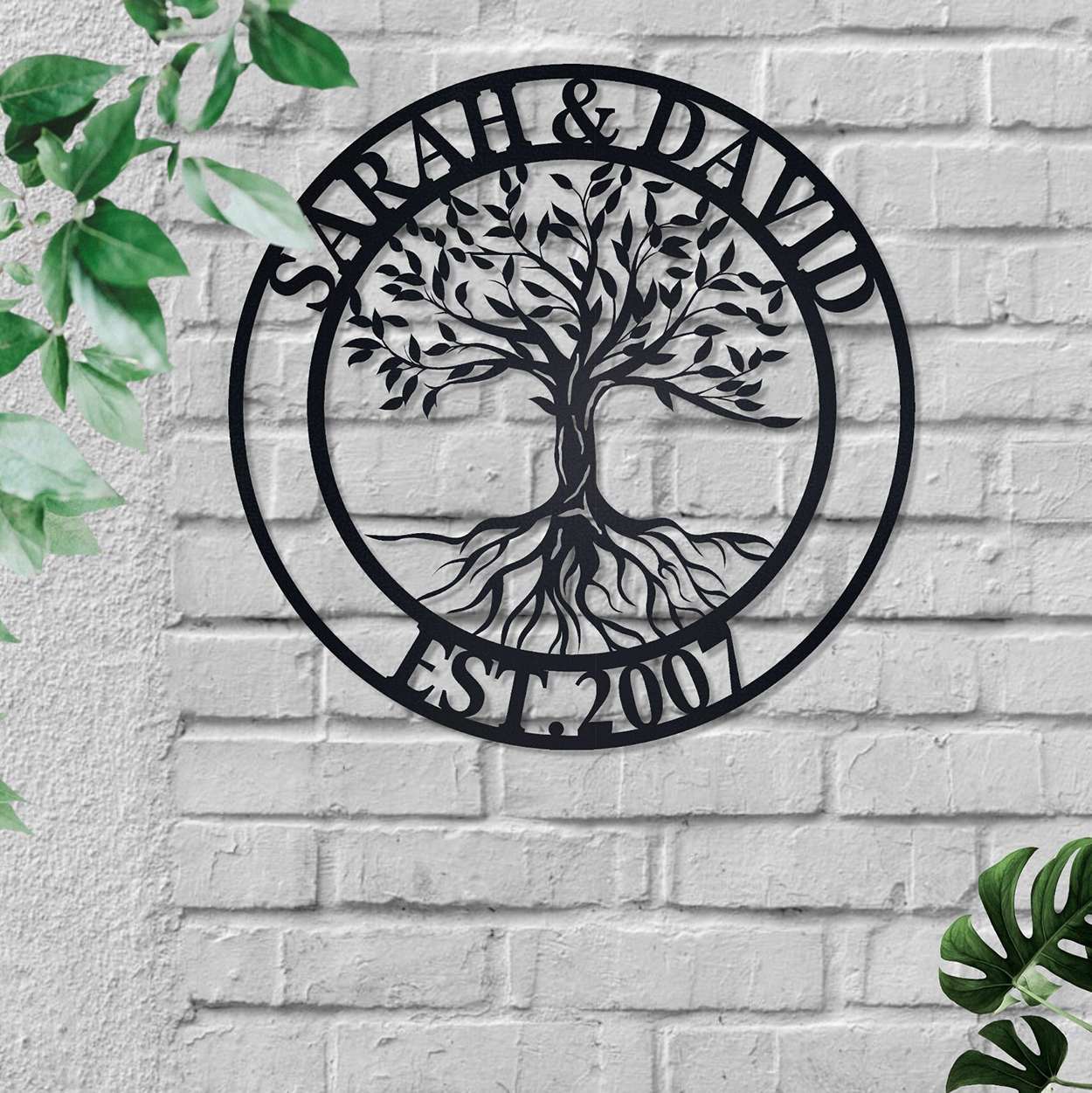 Custom Tree of Life Metal Wall Art Wall Decoration Family Tree Sign