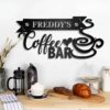 Personalized Coffee Bar Sign With Name Metal Coffee Wall Decor (3)