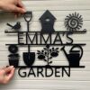 Personalized Garden Sign With Name Metal Sign Garden's Decor