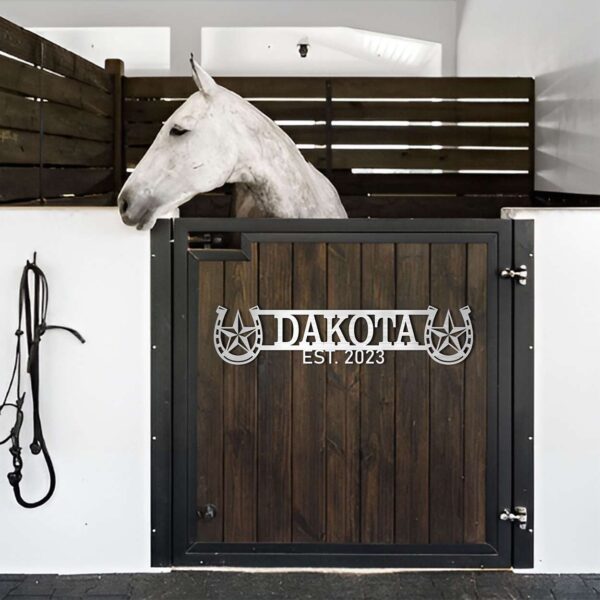 Personalized Horse Stall Name Signs Horse Barn Door Sign Horse Name Plate 1