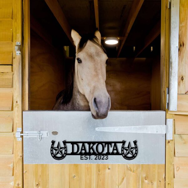 Personalized Horse Stall Name Signs Horse Barn Door Sign Horse Name Plate 4