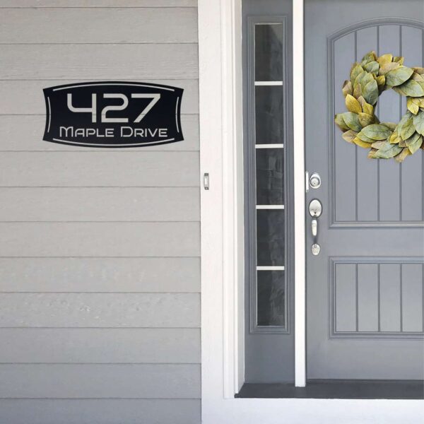 Personalized Metal Address Sign House Number Address Plaque 1