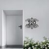 Personalized Metal House Number Sign Stylish Address Sign for House 1