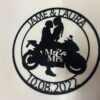 Personalized Metal Motorcycle Signs Motorcycle Wall Art Couple Anniversary Gift