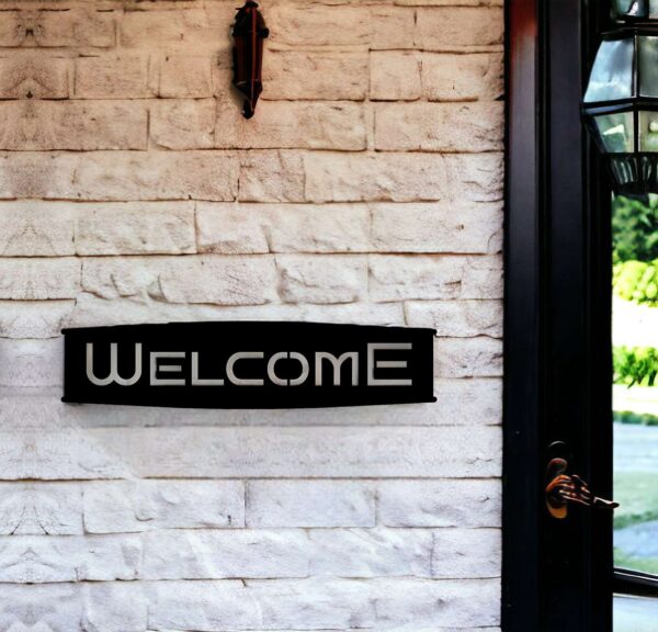 Welcome Metal Sign for Front Door Outdoor Welcome Signs